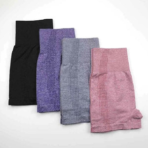 New Style High Waist <b>Seamless</b> <b>Leggings</b> Gym Shorts Fitness Yoga Short Scrunch Sports Yoga Shorts Spandex Pink Short Pants - Product Image 1