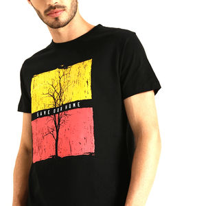 เสื้อยืดผู้ชายผ้าฝ้าย100% ปรับแต่งได้แขนสั้นทรงโอเวอร์ไซส์สไตล์ฮิปฮอปพิมพ์ลายออกแบบได้ตามต้องการ - Product Image 5