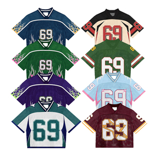 เสื้อรักบี้อเมริกันสไตล์สตรีทแวร์ระบายอากาศได้ดีปรับแต่งได้เสื้อเจอร์ซีย์สำหรับผู้ชายเสื้อเจอร์ซี่อเมริกันฟุตบอลตาข่ายสำหรับฝึกซ้อมออกแบบได้ตาม2025 - Product Image 1