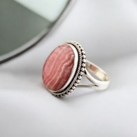 Bague artisanale en argent sterling 925 avec agate, magnifique pierre précieuse naturelle, taille ovale, sertie de diamants, incrustation noire