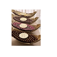 Bol à chocolat en métal fait main artistique avec design vintage pour afficher des bonbons dans les mariages et les événements