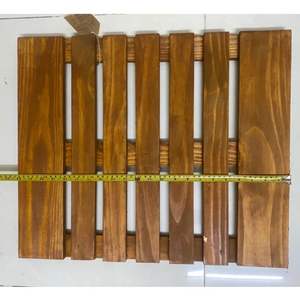 12 pouces rond bois plante Caddy avec roues usine prix de gros fleur plante - Product Image 6