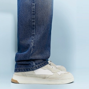 Jeans en denim tricoté japonais de haute qualité, denim épais 100% coton, coupe classique, écologique, séchage rapide, taille mi-haute, jeans décontractés pour hommes - Product Image 3