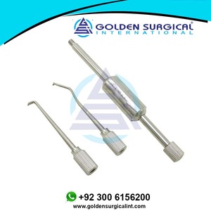 เครื่องถอดครอบฟันสแตนเลสแบบกดปุ่ม 2 หัว สำหรับทันตแพทย์ อุปกรณ์ห้องปฏิบัติการทันตกรรม เครื่องมือทันตกรรม วัสดุควบคุมด้วยมือ - Product Image 6