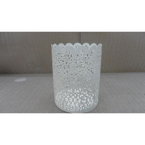 Home Decoration Premium Quality Iron Votive Holder Leaf Cut out <b>work</b> Metal Powder Coated Votive <b>Stand</b> - Product Image 3