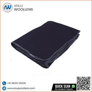 ผ้าห่มขนสัตว์สีน้ำเงินกรมท่าออกแบบได้ตามต้องการ - Product Image 3