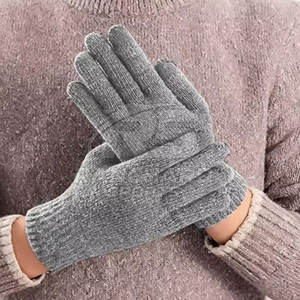 Men <b>Wool</b> <b>Gloves</b> Thermal Knit <b>Gloves</b> Warm Casual Outdoor Men <b>Wool</b> <b>Gloves</b> Winter Outdoor <b>Gloves</b> Soft Warm Knit - Product Image 4