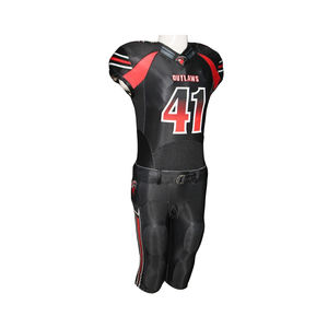 Uniforme de football américain de haute qualité, à séchage rapide, 100% polyester, anti-UV, coupe ajustée, pour adultes, vente en gros, impression numérique personnalisée - Product Image 2