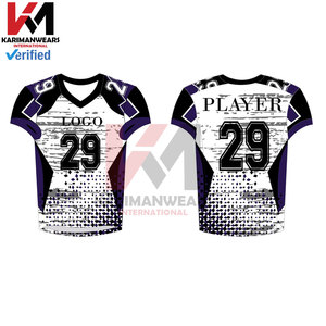 Uniformes de Fútbol Americano Personalizables de Fábrica con Servicio OEM, Diseño Impreso, Ajuste Ajustable, Cortos, 100% Poliéster, Nuevo Modelo - Product Image 3