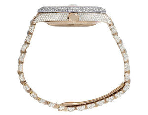 Montre de luxe en diamant pour cadeau, montre hip hop pour hommes, collection de montres de luxe, cadran en verre blanc de qualité VVS - Product Image 5