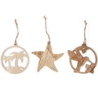 Ornement de maison en bois personnalisé, accessoires de noël, décorations, décoration en bois découpée au Laser
