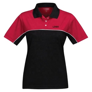 Camisa de golf transpirable de secado rápido para mujer de malla de poliéster de secado rápido de verano, Polo deportivo ajustado con logotipo personalizado - Product Image 2
