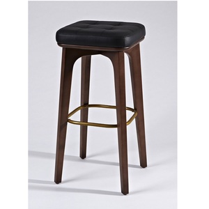 El taburete de madera rústico con acabado desgastado agrega encanto de granja a las cocinas, comedores, patios y espacios al aire libre - Product Image 2