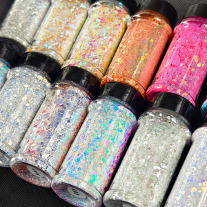 Glitter Chunky Holográfico Eco-Friendly KingCh de 2oz para Unhas, Mistura em Lote, Deslumbrante para Copos de Globo de Neve - Product Image 4