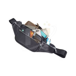 Riñoneras impermeables hechas de cuero para uso en exteriores, riñoneras de moda personalizadas, riñoneras de Fitness - Product Image 5