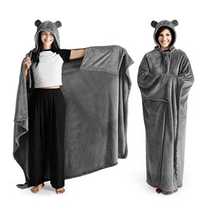 Choc Chick mặc chăn hoodie, Sherpa hoodie chăn dành cho người lớn Fluffy siêu mềm, giường ném chăn quà tặng cho phụ nữ người đàn ông - Product Image 2
