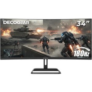 Moniteur incurvé ultra-large de 34 pouces, résolution 4K, rapport d'aspect 21:9, 144 Hz, rapport de contraste élevé, gamme de couleurs pour utilisation informatique - Product Image 1