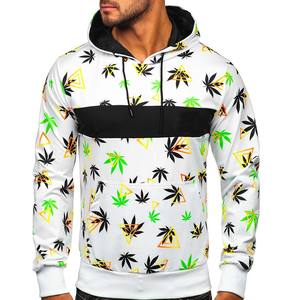 All Over Print Sublimation Mens Logo Graphic Hoodie Sudaderas térmicas con cordón personalizado con capucha - Product Image 3