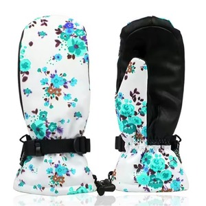 Gants de ski en cuir de haute qualité, vente en gros de mitaines de snowboard d'hiver imperméables et coupe-vent personnalisées, main de ski à bas prix - Product Image 1