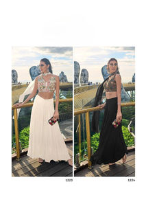 คอลเลกชันผ้าชินอนและงานเย็บปักถักร้อยขนาดใหญ่ดีไซน์ใหม่คอลเลกชัน lehenga choli - Product Image 4