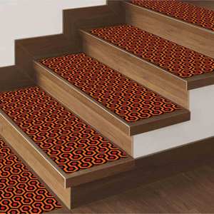 Tapis imprimé brillant - Rouge, Orange, Moderne, Tapis d'escalier, Gobelin - Product Image 4