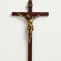 Décoration murale classique en acier inoxydable Art Déco, crucifix religieux chrétien, pour anniversaire, baptême, église, autel, maison