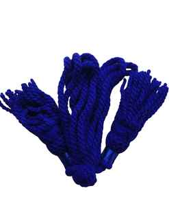 This is a Christian Brands weighted pew rope in blue Silk Drone Cords - Product Image 3