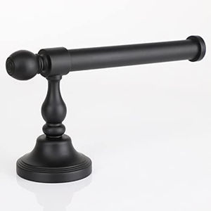 Soporte de papel higiénico de metal montado en la pared Premium con estante plano para baño Dispensador de rollo a prueba de herrumbre moderno y duradero - Product Image 1