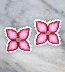 Boucles d'oreilles perles de rocaille à franges multicolores Perles de verre Miyuki Boucles d'oreilles mode boucles d'oreilles boho - Product Image 2