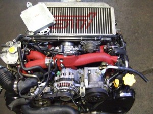 Motor Usado JDM Subaru WRX STI Versión 8 2004+ 2.0L EJ20T Turbo VF37 DCCD MT Transmisión de 6 Velocidades Arnés de Cableado ECU - Product Image 4