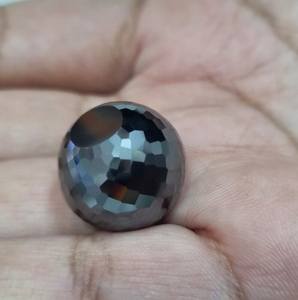 Cuentas redondas negras de moissanita de 19mm, cuentas facetadas negras, fabricación AAA Garde para cuentas de moissanita, joyería y joyería personalizada - Product Image 3