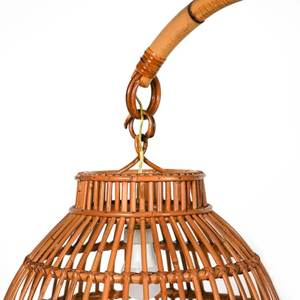 Design spécial rotin tissé cage à oiseaux support de lampe lampadaire pour chambre à coucher - Product Image 5