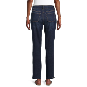 Pantalones Vaqueros de Mezclilla de Alta Calidad, Elegantes, Casuales, a Precio Económico, para Mujer, Color Sólido Personalizado, Corte Regular, Lavado Premium, Cintura Media - Product Image 6