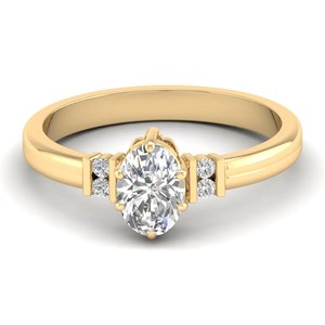 Anillos de Compromiso REYES Personalizados de Oro Amarillo de 14K con Moissanita de 1.36 Quilates, Anillos de Promesa de Boda Personalizados, Joyería Fina para Mujer - Product Image 1