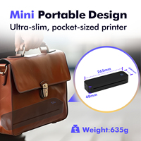 Imprimante Thermique Portable A4 Sans Fil et Sans Encre de Poche, Format A4, pour Maison, Bureau et Usage Personnalisé