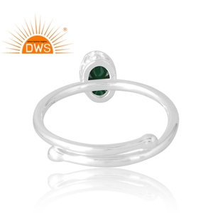 Dernière vente en argent Sterling 925 malachite naturelle bague en pierres précieuses bijoux personnalisés pour les femmes cadeau pour elle - Product Image 2