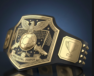 Ceintures de championnat de boxe et de MMA personnalisées, grande finition or et argent, écologiques - Product Image 1