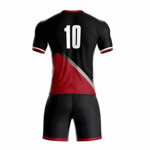 ชุดฟุตบอลคุณภาพสูงปี 2026 เสื้อยืดคอโพลีเอสเตอร์ กางเกงขาสั้น ระบายอากาศได้ดี เป็นมิตรกับสิ่งแวดล้อม แห้งเร็ว รับสกรีนชื่อทีม สำหรับผู้ชาย - Product Image 4