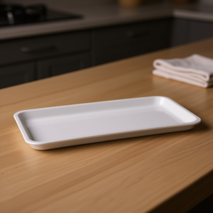 Vivenzi Produzioni Bandeja de Servir Blanca 918 de Melamina 42x23cm Vajilla - Product Image 3