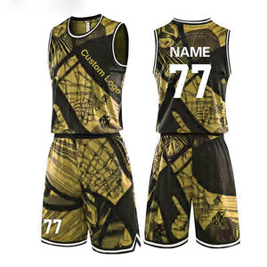 Camiseta de baloncesto impresa por sublimación de alta calidad, uniformes de baloncesto de nuevo diseño de talla grande a la venta - Product Image 5