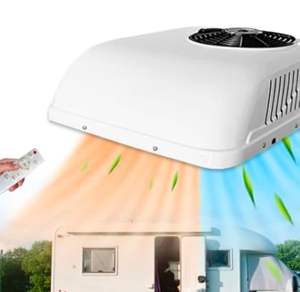 2025 acondicionadores de aire en la azotea Compresor rotativo doble 14*14 pulgadas Tamaño de instalación en la azotea 12V Aire acondicionado de caravana a la venta a EE. UU. - Product Image 5