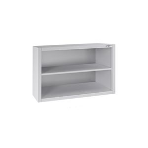 Armario de Pared Comercial de Acero Inoxidable / Mueble de Cocina ECO - 800x400x650mm - Frente Abierto (sin puertas) - Product Image 1