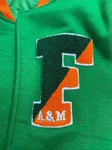Florida A & M University Famu Varsity Jacket Hombres Mujeres Vintage Lana Seda Bordado Lettermen Chaqueta Botón Decoración Invierno - Product Image 4