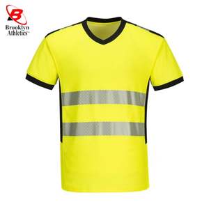 <b>High</b> Visibility <b>Shirt</b> Reflective <b>T</b> <b>Shirts</b> Printed with Logo Security Safety TShirt - Product Image 2