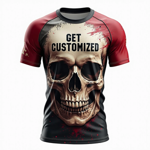 Ropa de gimnasio Sublimated Rash Guards Venta al por mayor MMA Equipo personalizado para entrenamiento de deportes de combate Entrenamiento y rendimiento atlético - Product Image 5