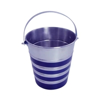 Vente en gros en usine seau à glace à boisson cylindrique en acier inoxydable avec nouveau design pour les boissons refroidisseur d'argent et conteneur