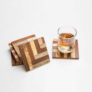 Dessous de verre durable en bois d'acacia pour tasses à café et tasses à thé, parfait pour la décoration de table de cuisine élégante - Product Image 1