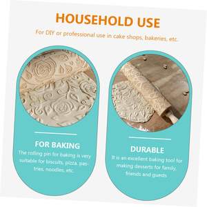 2 uds. Rodillo PARA EL Día de San Valentín con patrón, rodillo para Fondant, rodillo para Fondant, rodillos en relieve para hornear - Product Image 6