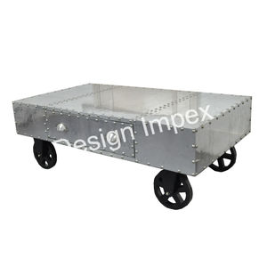 Carro de servicio de calidad exclusiva y hoja de carro de aviación Cuerpo de aluminio Venta caliente Mesa de aviación de servicio Base móvil fácil - Product Image 3