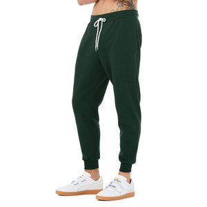 Pantalon de jogging unisexe Bella + Canvas 3727 en molleton éponge, coupe slim premium, couleur forêt, logo personnalisé - Product Image 5